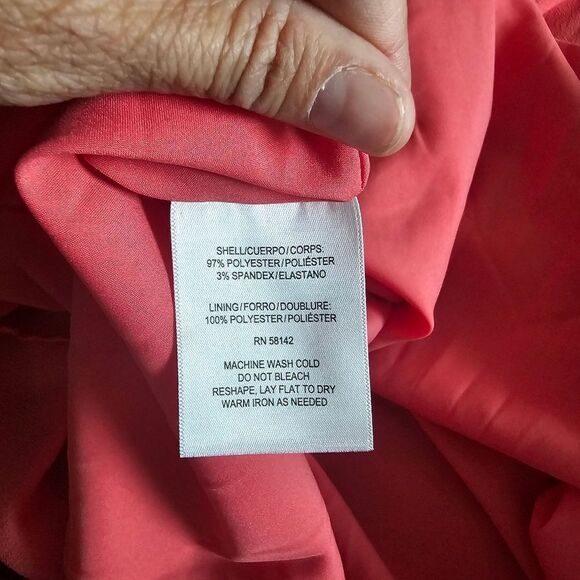 Girl Meets Glam pink dress 12 casual comfy button empire waist tie back - Picture 8 of 8